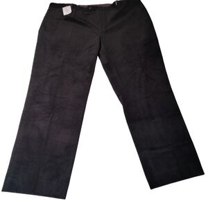 J PETERMAN Duca Visconti Di Modrone Black Corduroy Pants Sz 48 (46"x31" Actual)